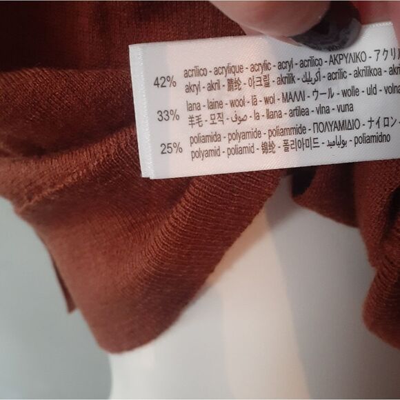 Nwt Zara Wool Blend Fine Knit Cardigan - Picture 2 of 12